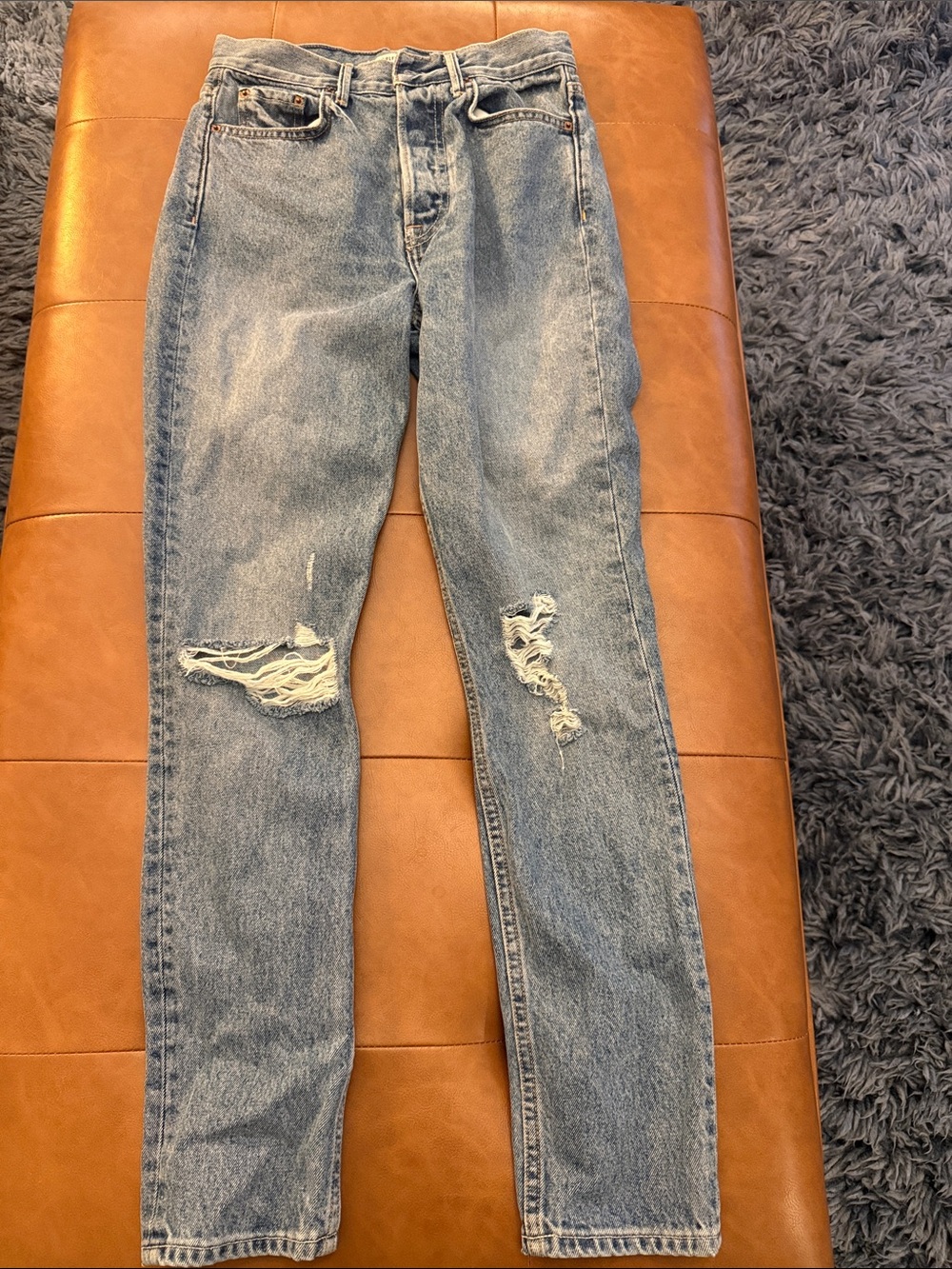 GRLFRND Light Blue Women's Distressed Skinny Jeans